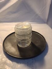 Ribbed Jelly Jar Glass Porch Wall Light Lamp Globe Clear Glass picture