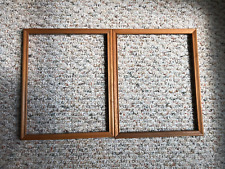 Pair (2) Vintage 1950's Natural Wood Picture Frames, Hold 8 x 10 picture