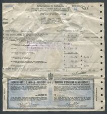 1945 Dominion of Canada Income Tax Documents picture