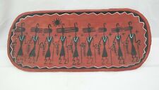 Hohokam Native American CJ Prophet Painted Wood Serving Friendship and Dancers picture