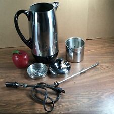 Vtg. Farberware Electric Super Fast 12-CUP Stainless Percolator M5-142B Tested picture