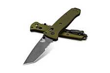 Benchmade Knives Bailout 537SGY-1 Serrated CPM-M4 Carbon Steel Green Aluminum picture