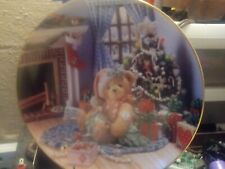 1994 Hamilton  Collection Christmas Teddy Decorative Plate 🧸 picture