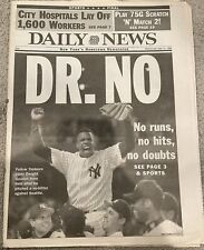 May 15, 1996 NY Daily News Dwight Gooden No Hitter Newspaper Yankees Dr. No picture