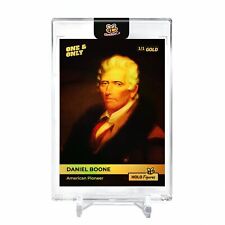 DANIEL BOONE American Pioneer Card 2023 GleeBeeCo #DNAR-G Encased Holo GOLD 1/1 picture