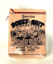 Vintage  Genuine Donkey Sh*t Cigarettes Novelty Donkey Third Co. Sh*tville #3101 picture