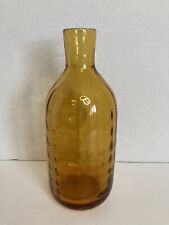 Vintage Blenko Wheat 6911 Joel Myers Optic Hand Blown Glass Mid Century Amber picture