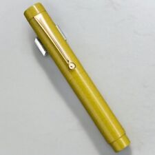Eboya Tan-Pen Ebonite 14K Fountain Pen Yellow M Nib NEW picture
