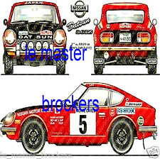 Nissan Datsun 240Z Sport Rally Poster Dimensions 500x700mm picture