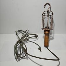 Vintage McGill Bulldog Cage Trouble Task Light Industrial Hanging Shop Work picture