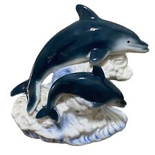 Dolphins Figurine Statue Herco Collection 5.5” picture