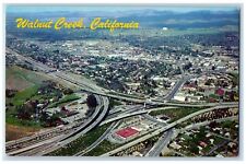 c1960 Panoramic Aerial View Freeway Danville Walnut Creek California CA Postcard picture