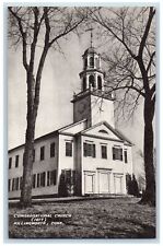 Killingworth Connecticut Postcard Congregational Church Exterior c1940's Vintage picture