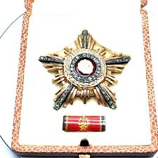 💯Rare Romania communist Order HERO OF SOCIALIST REPUBLIC RSR  GOLD With Box💯 picture