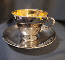 Royal Winton Gold/Silver Cup & Saucer Fine Bone  Lusterware  Grimwades England picture