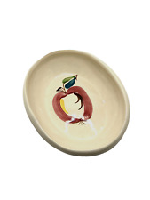 Vintage Purinton Pottery APPLE Vegetable Dish Oval Bowl Hand Painted 8