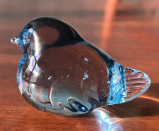 Hand Made Glass Bird Figurine, Reijmyre Glassworks Sweden Tyko Axelsson picture