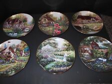 Lot of 6 Franklin Mint Heirloom Recommendation In Styrofoam Cottages Collectors picture