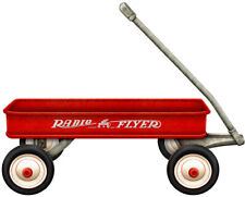 Red Radio Flyer Wagon Cut Out Metal Sign By Michael Fishel 21x17 picture