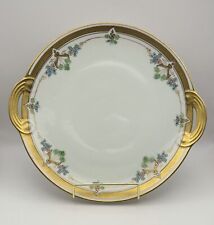 Stunning Noritake Nippon Hand-Painted Floral & Gold Cake Plate picture