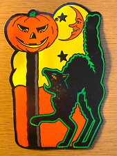 1930s BEISTLE COMPANY HALLOWEEN DECORATION vintage holiday display BLACK CAT #2 picture