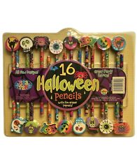 Vintage Lisa Frank 90s Halloween Pencil and Toppers Erasers 90s NEW in Package picture