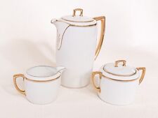 Antique Depose Royal Innsbruck Creamer Sugar Teapot Set 18K Gold JRH Porcelain picture