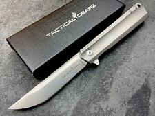 Solid Tc4 Titanium EDC Pocket Knife Razor Sharp D2 Steel Blade Ball Bearings picture