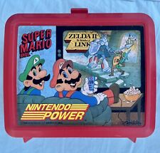 Vintage 1988 Nintendo Power Super Mario Bros 2 Zelda II Link Plastic Lunch Box picture