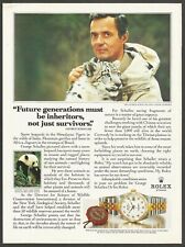ROLEX - Dr.George Schaller and a Snow Leopard - 1989 Watch Print Ad picture