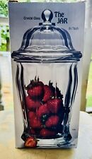 Vintage Indiana Glass Apothecary Jar, Cookie Jar, 11.5” Heavy- Estate picture