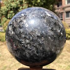 10.12LB Natural Beautiful Blue amphibole ball Quartz Crystal Sphere Healing 886 picture