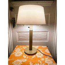 Vintage MCM Industrial Gerald Thurston Lightolier Table Lamp W/Diffuser Shade picture
