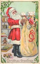 Postcard Christmas Santa Claus Really Neat Santa Monogram Series 227 a 1911 picture