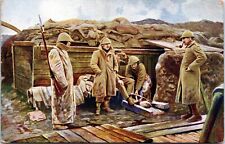 Belgian Army, Dug out Shelter, World War I WWI France - d/b Postcard - Military picture