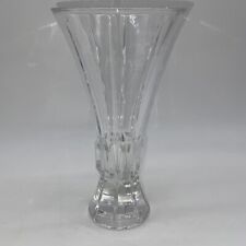 Shannon Crystal Vase 8.5 In Tall Unusual Shape  picture
