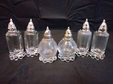Vintage Imperial Glass Candlewick Salt and Pepper Shakers - 3 Sets picture