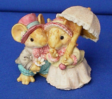 Ganz Little Cheesers Mouse Figurine Miniature 1993 Sunday Stroll 056252 rare picture