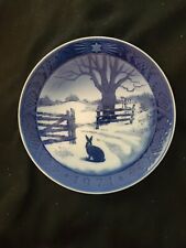 Royal Copenhagan Christmas Plate Annual 1971 Hare In Winter picture