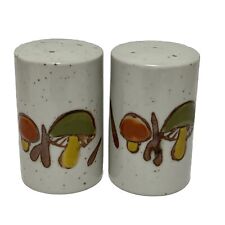 Vintage MCM Mushroom Whimsical Salt And Pepper Shakers Hard To Find picture