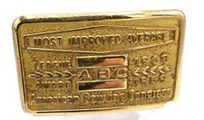 1960's Most Improved Average League Award American Bowling Congress Belt Buckle picture
