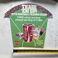 1981 Topps Coke Baseball Promo Store Display Sign. RARE Nolan Ryan 2 Sided picture
