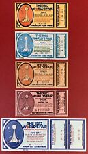 1982 World's Fair, Knoxville, Tennessee, Lot of 6 Tickets, Unused picture