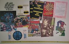 VTG 1990s LOT OF COMIC PROMOS BATMAN VENOM SPIDER-MAN FLYER STICKERS POSTER picture