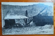 1904 Vintage RPPC Railroad Construction Excavator picture