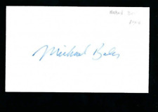 Michael Baker signed 3x5 card NASA Shuttle Astronaut Space Astronaut picture