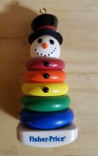 Fisher Price / Mattel 2004 Ornament ROCK - A- STACK SNOWMAN Great Condition  picture