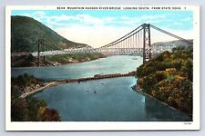 Postcard Bear Mountain Hudson River Bridge Looking South From State Road 1 NY picture