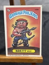 BRETT VET - 1986 Garbage Pail Kids Sticker Card #156b GPK picture