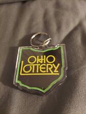 Vintage Ohio Lottery Super Lotto Plus Keychain Key Ring Chain Fob Hangtag  picture